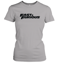 Fast & Furious Flat Black Bold Movie Logo Women's T-Shirt