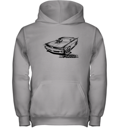 Fast & Furious Dom's Charger with Engine Youth Hooded Sweatshirt