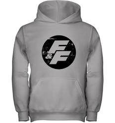 Fast and Furious Distressed Circle Logo Youth Hooded Sweatshirt