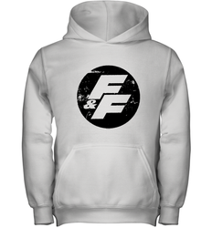 Fast and Furious Distressed Circle Logo Youth Hooded Sweatshirt