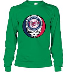 Minnesota Twins Grateful Dead Baseball Steal Your Face MLB Long Sleeve T-Shirt Long Sleeve T-Shirt - globaltrendtees