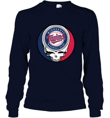 Minnesota Twins Grateful Dead Baseball Steal Your Face MLB Long Sleeve T-Shirt Long Sleeve T-Shirt - globaltrendtees