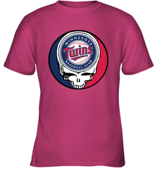 Minnesota Twins Grateful Dead Baseball Steal Your Face MLB Youth T-Shirt Youth T-Shirt - globaltrendtees