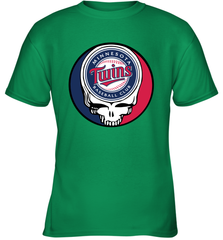 Minnesota Twins Grateful Dead Baseball Steal Your Face MLB Youth T-Shirt Youth T-Shirt - globaltrendtees