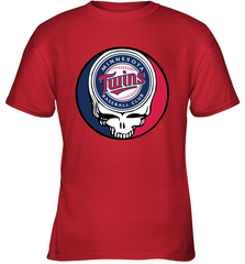 Minnesota Twins Grateful Dead Baseball Steal Your Face MLB Youth T-Shirt Youth T-Shirt - globaltrendtees