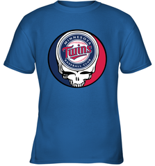 Minnesota Twins Grateful Dead Baseball Steal Your Face MLB Youth T-Shirt Youth T-Shirt - globaltrendtees