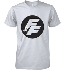 Fast & Furious Negative Space Circle Logo Men's Premium T-Shirt Men's Premium T-Shirt - globaltrendtees