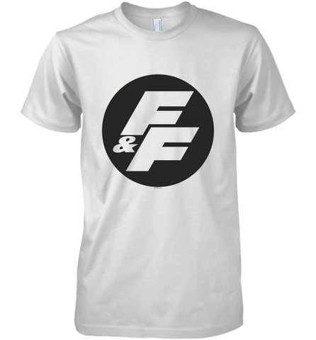 Fast & Furious Negative Space Circle Logo Men's Premium T-Shirt Men's Premium T-Shirt / White / XS Men's Premium T-Shirt - globaltrendtees