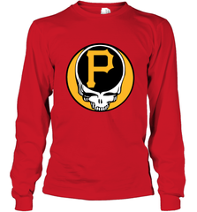 Pittsburgh Pirates Grateful Dead Baseball Steal Your Face MLB Long Sleeve T-Shirt Long Sleeve T-Shirt - globaltrendtees