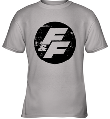 Fast and Furious Distressed Circle Logo Youth T-Shirt Youth T-Shirt - globaltrendtees