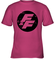 Fast and Furious Distressed Circle Logo Youth T-Shirt Youth T-Shirt - globaltrendtees