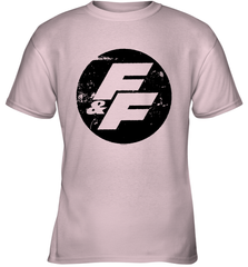 Fast and Furious Distressed Circle Logo Youth T-Shirt Youth T-Shirt - globaltrendtees
