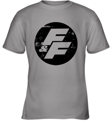 Fast and Furious Distressed Circle Logo Youth T-Shirt Youth T-Shirt - globaltrendtees