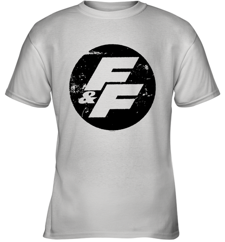 Fast and Furious Distressed Circle Logo Youth T-Shirt Youth T-Shirt / White / XS Youth T-Shirt - globaltrendtees