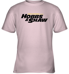 Fast & Furious Hobbs & Shaw Yellow And Black Movie Logo Youth T-Shirt Youth T-Shirt - globaltrendtees