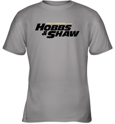 Fast & Furious Hobbs & Shaw Yellow And Black Movie Logo Youth T-Shirt