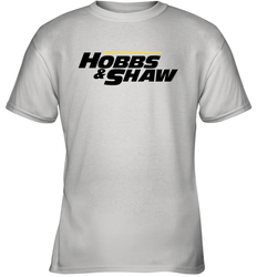 Fast & Furious Hobbs & Shaw Yellow And Black Movie Logo Youth T-Shirt