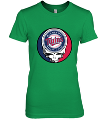 Minnesota Twins Grateful Dead Baseball Steal Your Face MLB Women's Premium T-Shirt Women's Premium T-Shirt - globaltrendtees