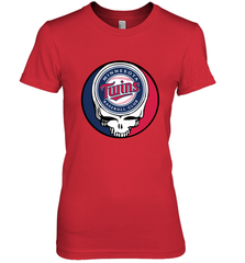 Minnesota Twins Grateful Dead Baseball Steal Your Face MLB Women's Premium T-Shirt Women's Premium T-Shirt - globaltrendtees