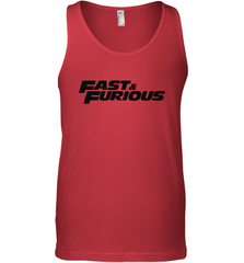 Fast & Furious Flat Black Bold Movie Logo Men's Tank Top Men's Tank Top - globaltrendtees