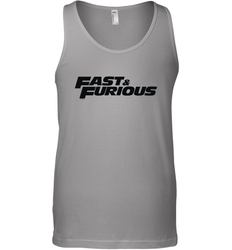 Fast & Furious Flat Black Bold Movie Logo Men's Tank Top