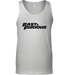 Fast & Furious Flat Black Bold Movie Logo Men's Tank Top Men's Tank Top - globaltrendtees