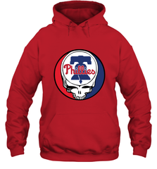 Philadelphia Phillies Grateful Dead Baseball Steal Your Face MLB Hooded Sweatshirt Hooded Sweatshirt - globaltrendtees
