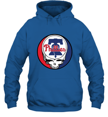 Philadelphia Phillies Grateful Dead Baseball Steal Your Face MLB Hooded Sweatshirt Hooded Sweatshirt - globaltrendtees