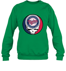 Minnesota Twins Grateful Dead Baseball Steal Your Face MLB Crewneck Sweatshirt Crewneck Sweatshirt - globaltrendtees