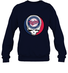 Minnesota Twins Grateful Dead Baseball Steal Your Face MLB Crewneck Sweatshirt Crewneck Sweatshirt - globaltrendtees