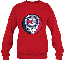 Minnesota Twins Grateful Dead Baseball Steal Your Face MLB Crewneck Sweatshirt Crewneck Sweatshirt - globaltrendtees