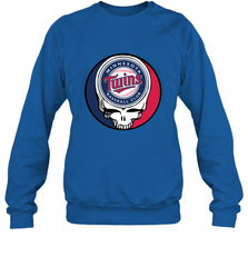 Minnesota Twins Grateful Dead Baseball Steal Your Face MLB Crewneck Sweatshirt Crewneck Sweatshirt - globaltrendtees