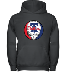 Philadelphia Phillies Grateful Dead Baseball Steal Your Face MLB Youth Hooded Sweatshirt
