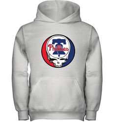 Philadelphia Phillies Grateful Dead Baseball Steal Your Face MLB Youth Hooded Sweatshirt