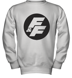 Fast & Furious Negative Space Circle Logo Youth Crewneck Sweatshirt