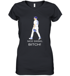 Joe Kelly Nice Swing Bitch Fight Club Womens V-Neck T-Shirt