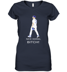 Joe Kelly Nice Swing Bitch Fight Club Womens V-Neck T-Shirt Womens V-Neck T-Shirt - globaltrendtees
