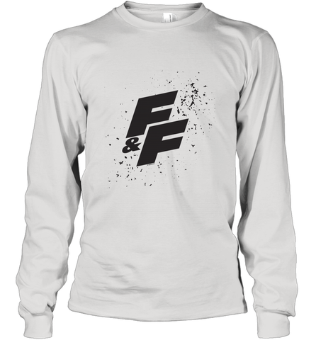 Fast & Furious Paint Splatter Bold Logo Long Sleeve T-Shirt Long Sleeve T-Shirt / White / S Long Sleeve T-Shirt - globaltrendtees