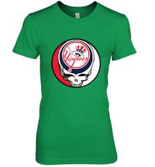 New York Yankees Grateful Dead Baseball Steal Your Face MLB Women's Premium T-Shirt Women's Premium T-Shirt - globaltrendtees