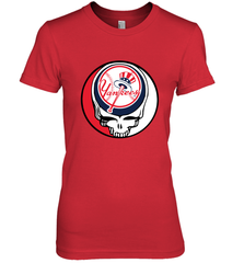 New York Yankees Grateful Dead Baseball Steal Your Face MLB Women's Premium T-Shirt Women's Premium T-Shirt - globaltrendtees