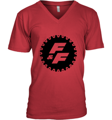 Fast & Furious Gear Circle Logo Men's V-Neck T-Shirt Men's V-Neck T-Shirt - globaltrendtees