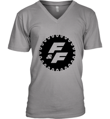 Fast & Furious Gear Circle Logo Men's V-Neck T-Shirt Men's V-Neck T-Shirt - globaltrendtees