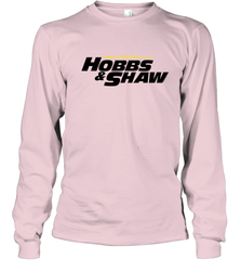 Fast & Furious Hobbs & Shaw Yellow And Black Movie Logo Youth Long Sleeve T-Shirt Youth Long Sleeve T-Shirt - globaltrendtees