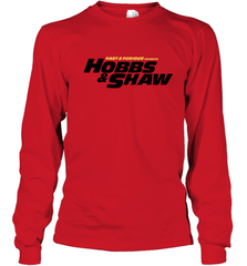 Fast & Furious Hobbs & Shaw Yellow And Black Movie Logo Youth Long Sleeve T-Shirt Youth Long Sleeve T-Shirt - globaltrendtees