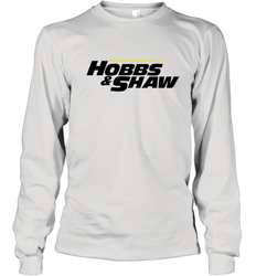 Fast & Furious Hobbs & Shaw Yellow And Black Movie Logo Youth Long Sleeve T-Shirt