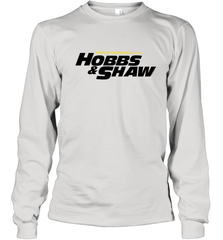 Fast & Furious Hobbs & Shaw Yellow And Black Movie Logo Youth Long Sleeve T-Shirt Youth Long Sleeve T-Shirt - globaltrendtees