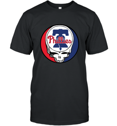 Philadelphia Phillies Grateful Dead Baseball Steal Your Face MLB Men's T-Shirt