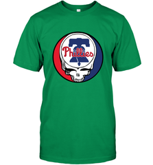 Philadelphia Phillies Grateful Dead Baseball Steal Your Face MLB Men's T-Shirt Men's T-Shirt - globaltrendtees