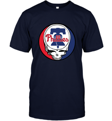 Philadelphia Phillies Grateful Dead Baseball Steal Your Face MLB Men's T-Shirt Men's T-Shirt - globaltrendtees