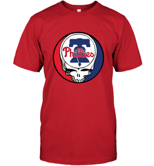 Philadelphia Phillies Grateful Dead Baseball Steal Your Face MLB Men's T-Shirt Men's T-Shirt - globaltrendtees